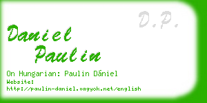 daniel paulin business card